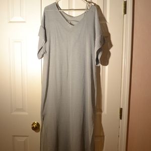 Dusty Blue Shift Dress from Aritizia